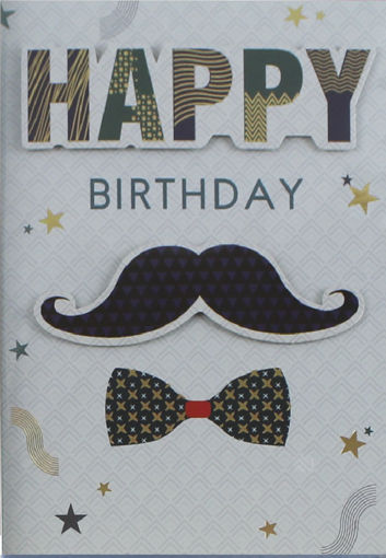 Picture of HAPPY BIRTHDAY CARD MOUSTACHE